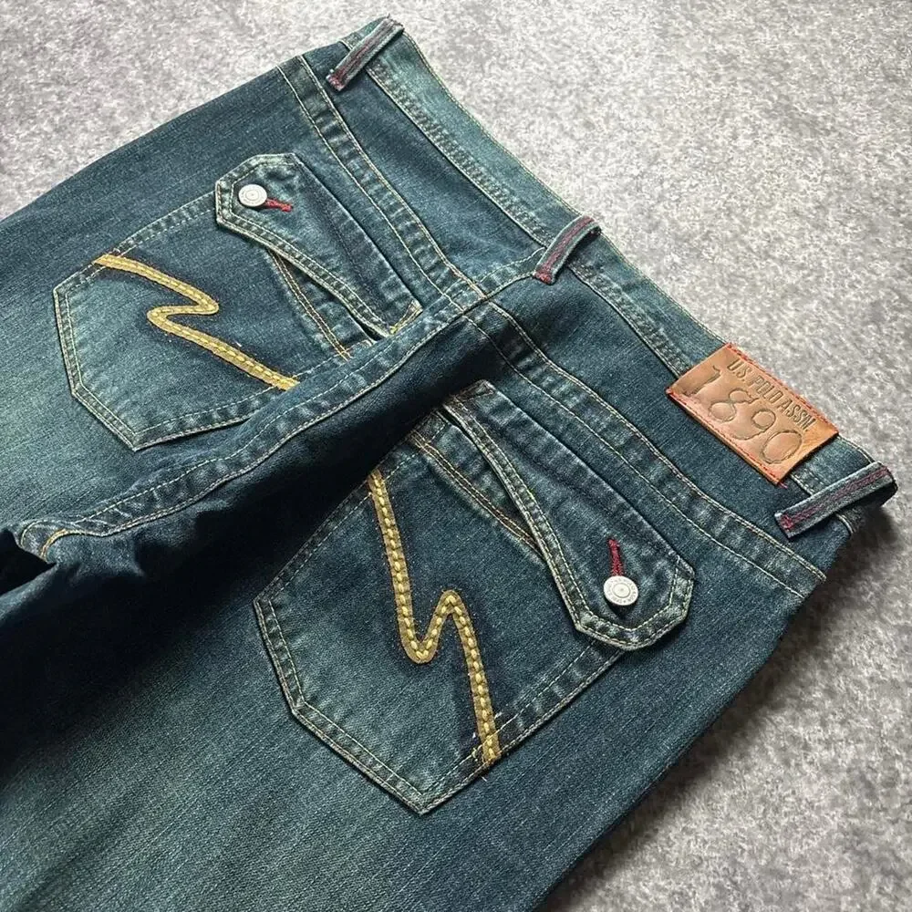 Vintage Y2K U.S. Polo Assn Men’s 34x30 Baggy Jeans Embroidered Hip Hop